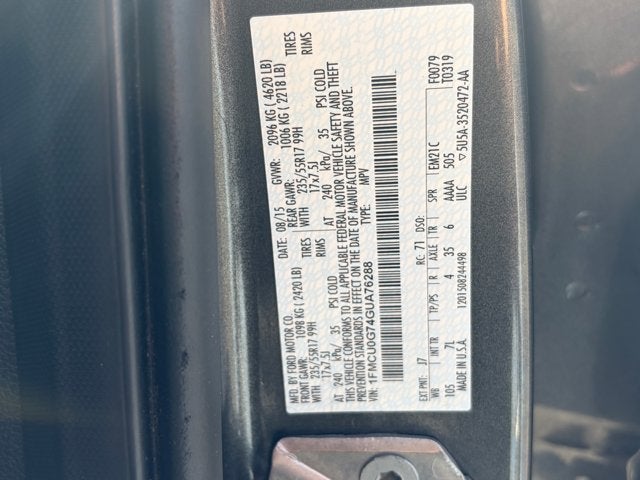 2016 Ford Escape Base