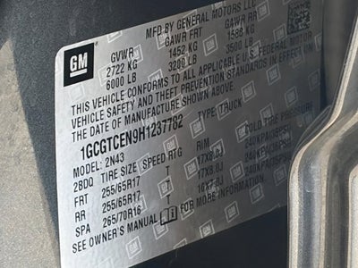 2017 Chevrolet Colorado 4WD LT