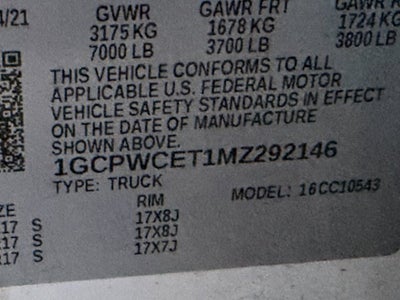 2021 Chevrolet Silverado 1500 LT