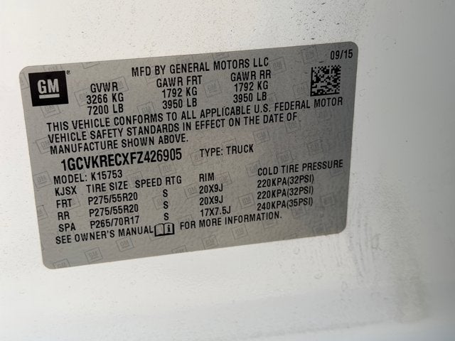 2015 Chevrolet Silverado 1500 LT