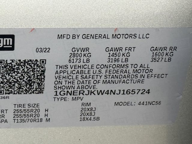 2022 Chevrolet Traverse RS