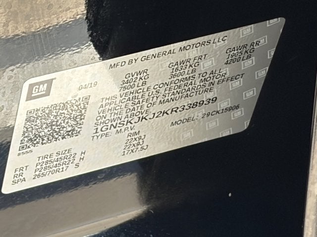 2019 Chevrolet Suburban Premier