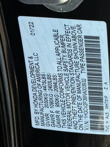 2022 Honda Accord Sport