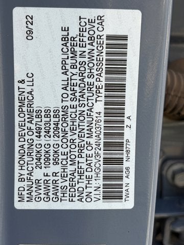 2022 Honda Accord Sport