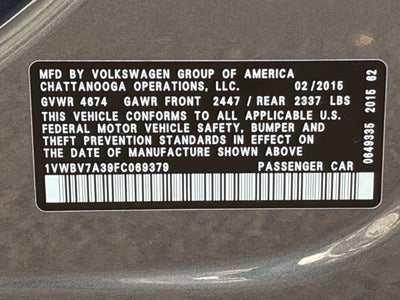 2015 Volkswagen Passat Base