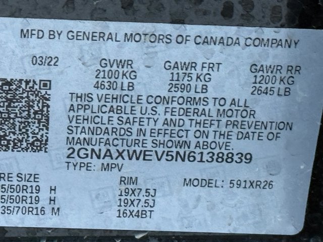 2022 Chevrolet Equinox RS