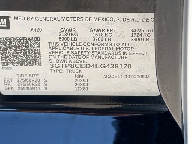 2020 GMC Sierra 1500 Elevation