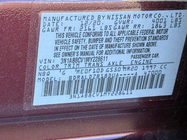 2021 Nissan Sentra SV