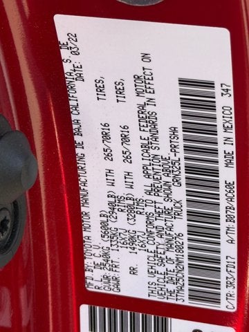 2022 Toyota Tacoma 2WD Base