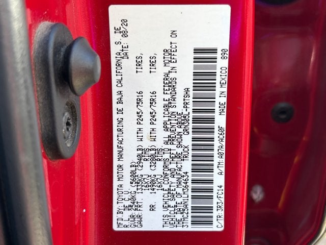 2020 Toyota Tacoma 4WD Base