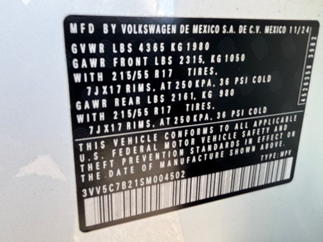 2025 Volkswagen Taos S