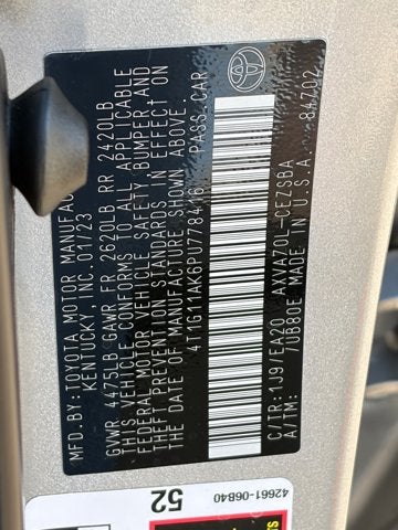 2023 Toyota Camry Base