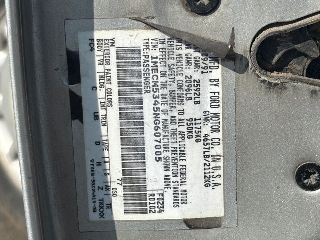 1992 Mercury Sable Base