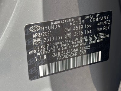 2021 Hyundai Sonata Hybrid Limited