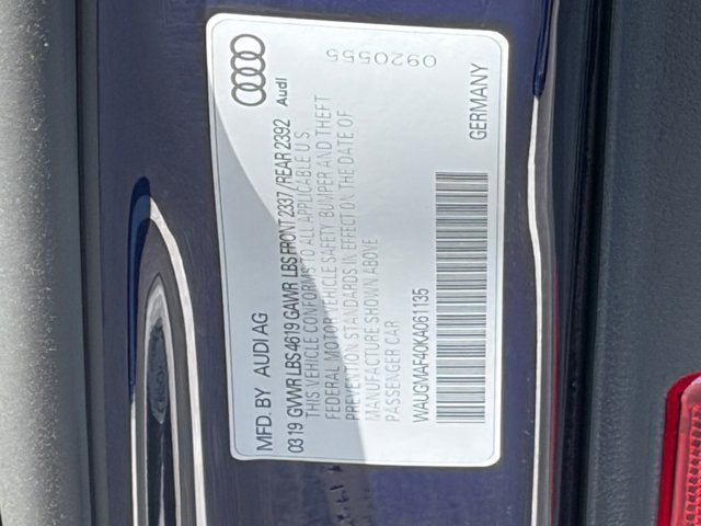 2019 Audi A4 Base