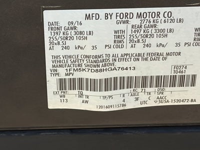 2017 Ford Explorer XLT