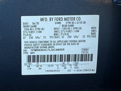 2020 Ford Explorer Platinum