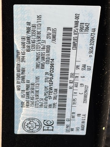 2018 Ford F-150 Base