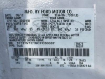 2012 Ford F-150 XL
