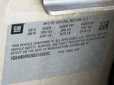 2016 Cadillac ATS Sedan Luxury Collection RWD