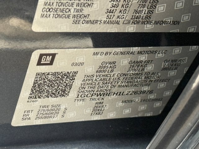 2020 Chevrolet Silverado 1500 Custom