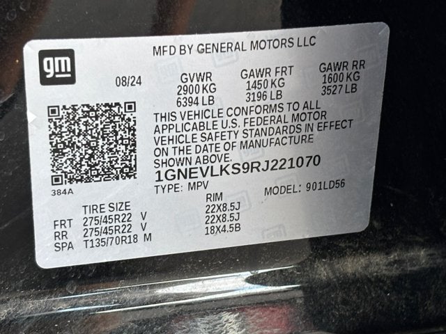 2024 Chevrolet Traverse AWD RS