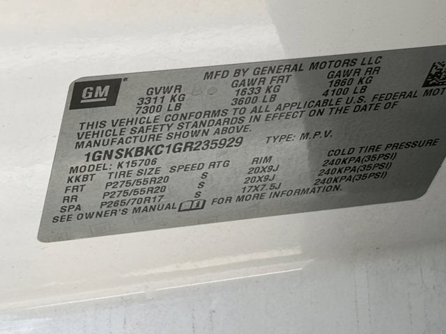 2016 Chevrolet Tahoe LT