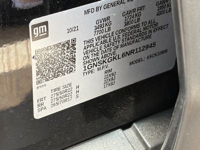 2022 Chevrolet Suburban High Country