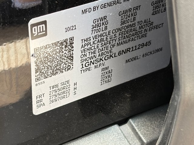 2022 Chevrolet Suburban High Country