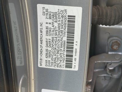 2019 Honda Accord Sedan LX 1.5T