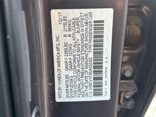 2018 Honda Accord Sedan Sport 1.5T