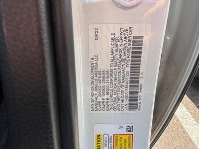 2022 Honda Accord Sedan Sport