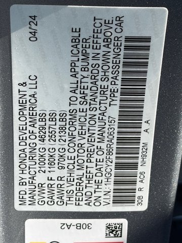 2024 Honda Accord Hybrid Touring