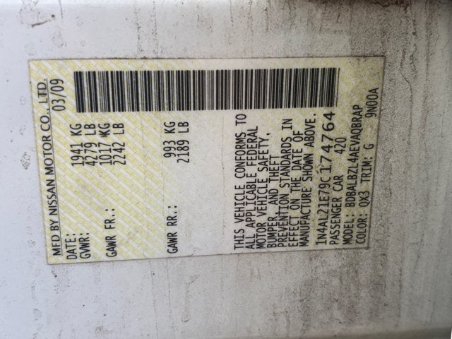 2009 Nissan Altima 2.5 SL