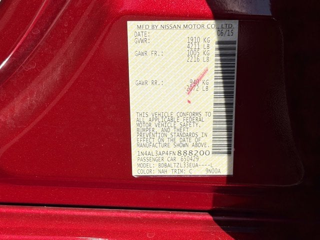 2015 Nissan Altima 2.5 SL