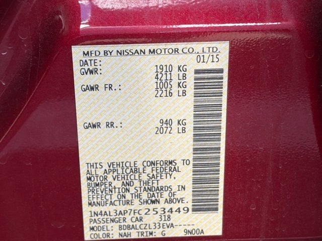 2015 Nissan Altima Base