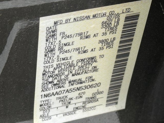 2005 Nissan Titan XE