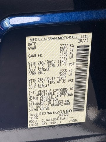 2022 Nissan Frontier PRO-X