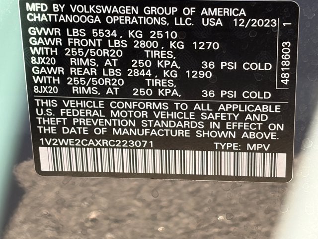 2024 Volkswagen Atlas Cross Sport 2.0T SE w/Technology