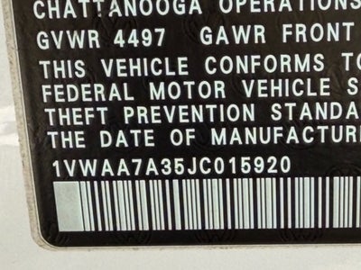 2018 Volkswagen Passat Base