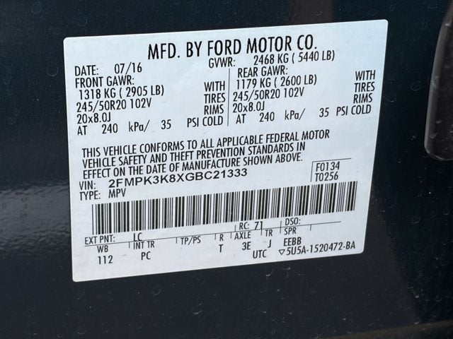 2016 Ford Edge Titanium