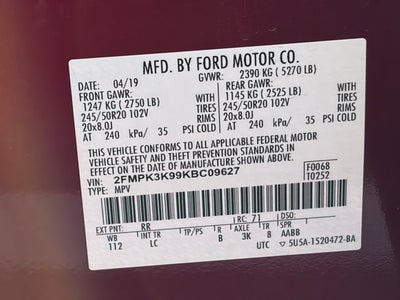 2019 Ford Edge Titanium