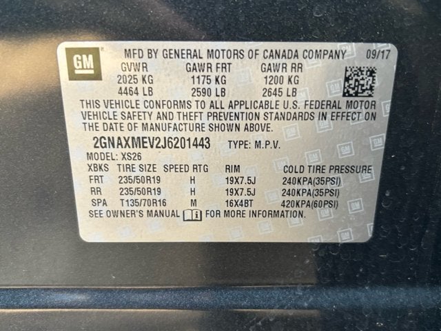 2018 Chevrolet Equinox Premier