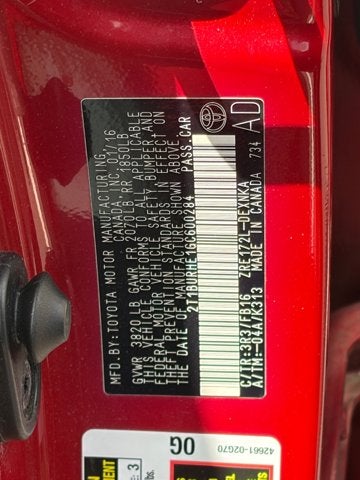 2016 Toyota Corolla Base
