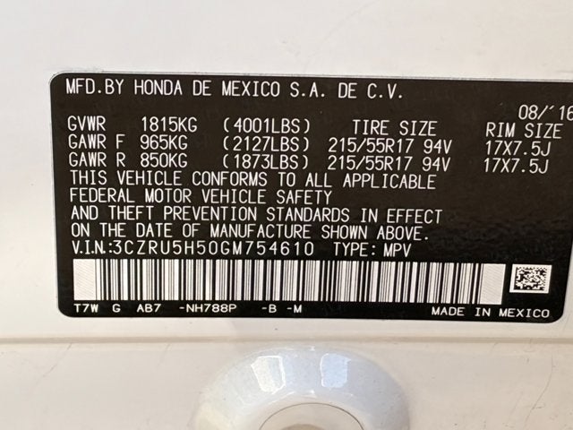 2016 Honda HR-V EX