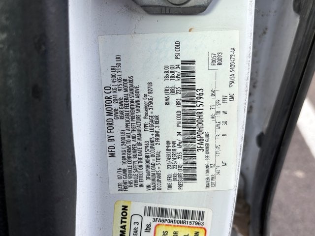 2017 Ford Fusion SE