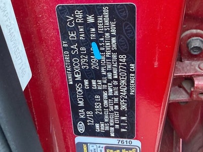 2019 Kia Forte LXS