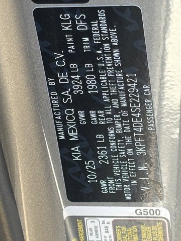 2025 Kia K4 LXS