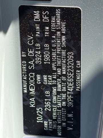2025 Kia K4 LXS