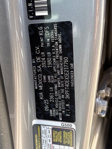 2025 Kia K4 LXS